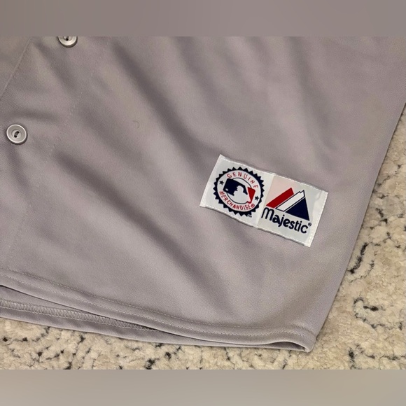 Majestic Authentic New York Yankees Derek Jeter #2 World Series Jersey Men’s L - Picture 6 of 7